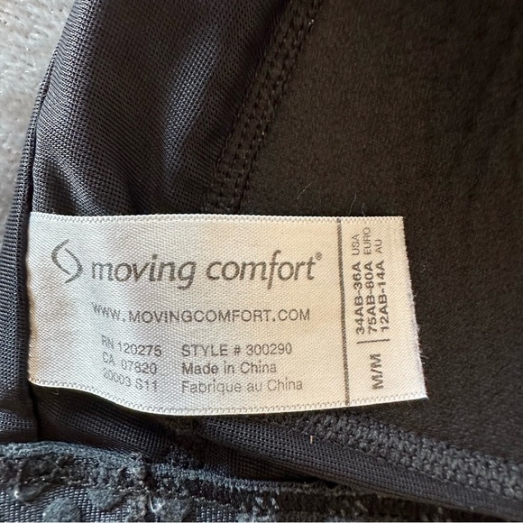 Moving Comfort Black Vixen High Impact Racerback Sports Bra - Picture 9 of 10